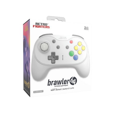 Brawler64 Pro Series Controller for Nintendo 64, Switch, Switch 2, PC