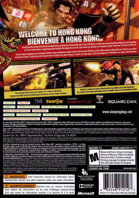 Sleeping Dogs - Xbox 360