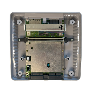 Super Nintendo Jr with top cover removed