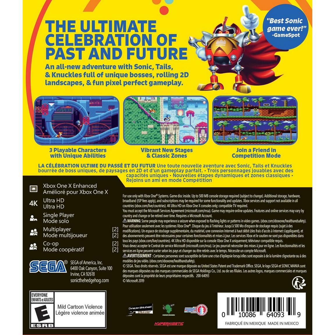 Sonic Mania - Xbox One