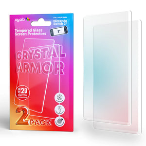 2 Pack Tempered Glass Screen Protector for Nintendo Switch 2
