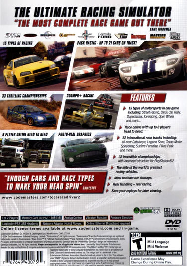 TOCA Race Driver 2 - PlayStation 2