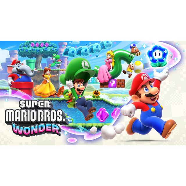 Nintendo Switch OLED Console + Super Mario Bros Wonder Bundle