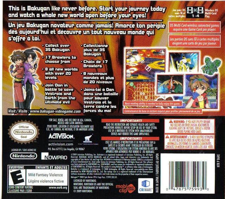Bakugan: Battle Brawlers - Nintendo DS