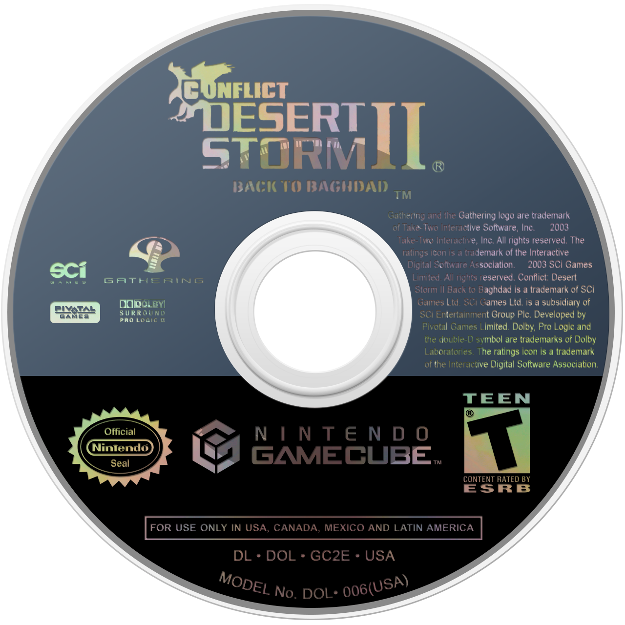 Conflict: Desert Storm II - Back to Baghdad - GameCube