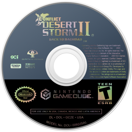 Conflict: Desert Storm II - Back to Baghdad - GameCube