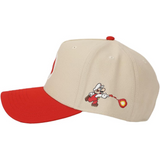 Fire Mario Super Mario Red & White Retro Snapback Hat