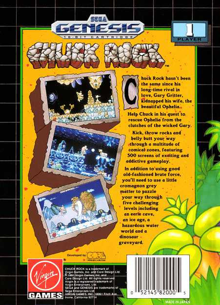 Chuck Rock - SEGA Genesis