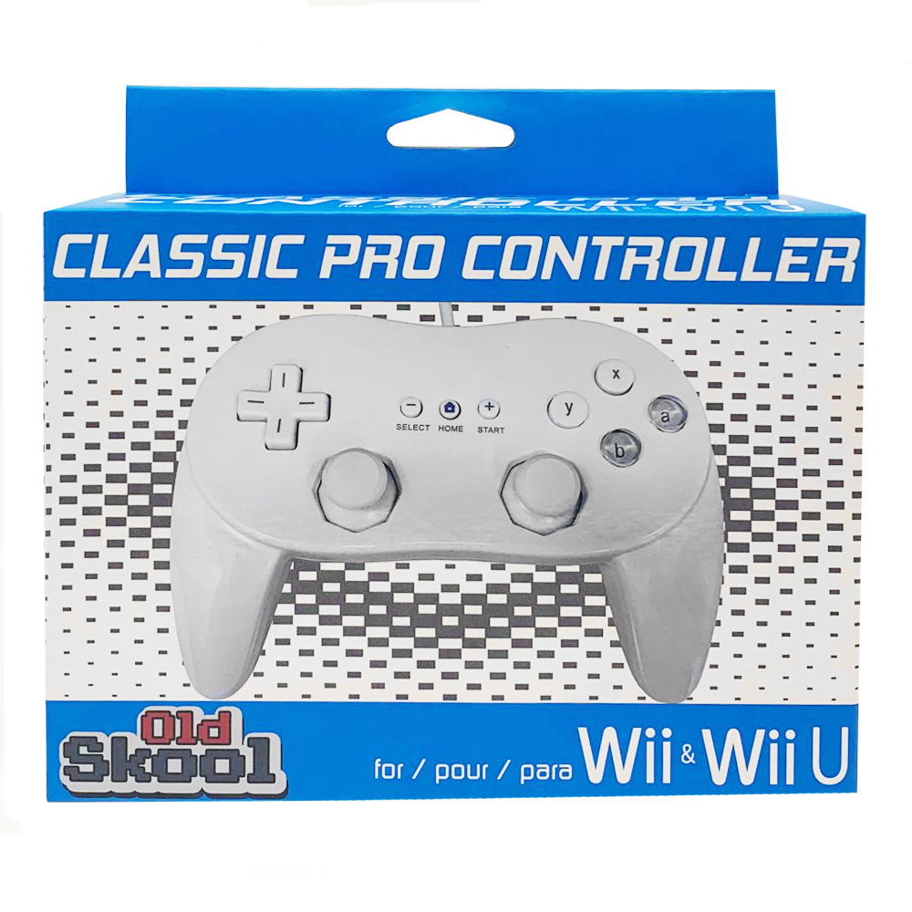 Wired Classic Controller Pro for Wii / Wii U - White