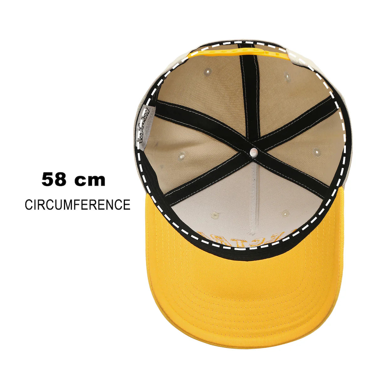 Pokemon Electric Type Yellow & White A-Frame Snapback Hat