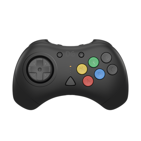 D6 6-Button 2.4GHz Wirelress Controller for SEGA Dreamcast / Switch / PC - White