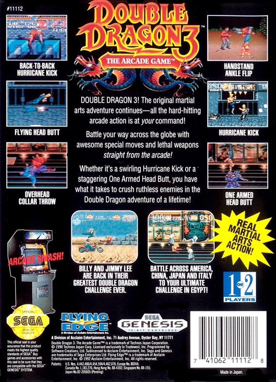 Double Dragon III: The Arcade Game - SEGA Genesis