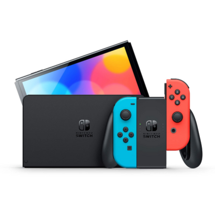 Nintendo Switch OLED Console + Super Mario Bros Wonder Bundle