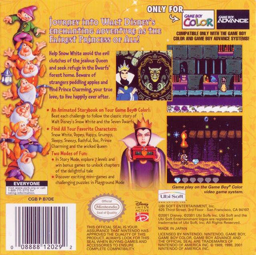 Snow White and the Seven Dwarfs - Game Boy Color