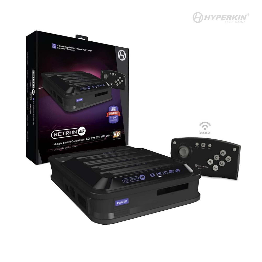 RetroN 5: HD Gaming Console for GB/GBC/GBA/NES/Famicom/SNES/Genesis - Black
