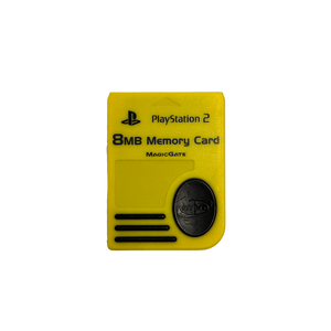 PlayStation 2 Memory Card - Yellow & Black