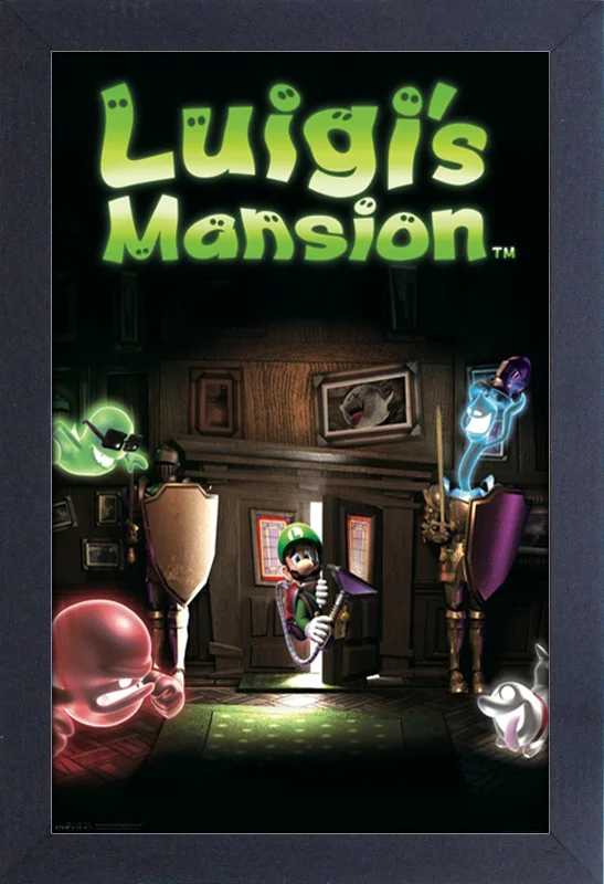 Luigi's Mansion - 11"x17" Gel-Coat Framed Print