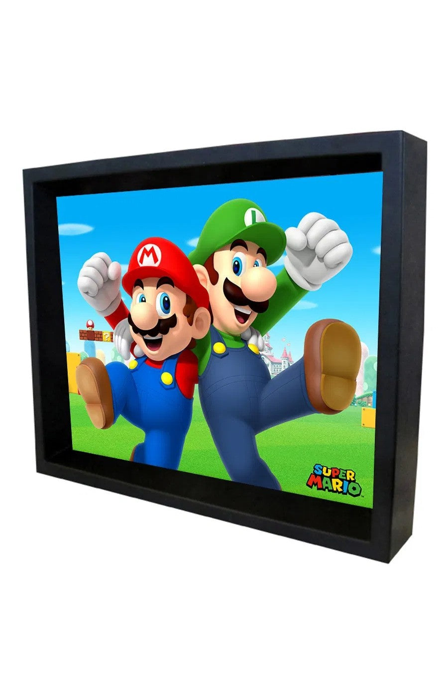 8x10 Shadow Box with Art of Mario & Luigi