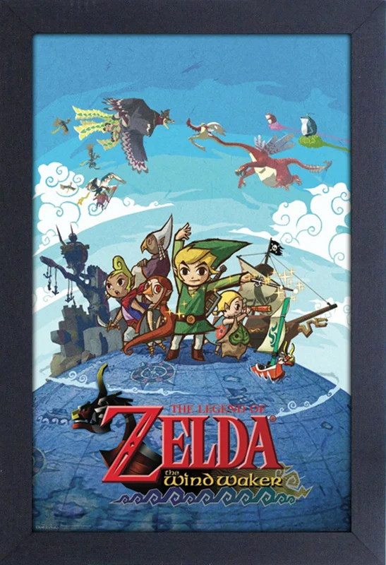Zelda: The Wind Waker - 11"x17" Gel-Coat Framed Print