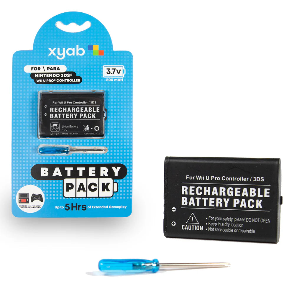 Rechargeable Battery Pack for Nintendo 3DS / 2DS / Wii U Pro Controller