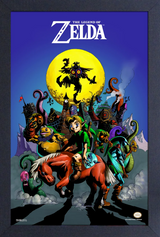 Zelda: Majora's Mask - Original Promo Art - 11"x17" Gel-Coat Framed Print