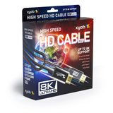 HDMI Cable, 6FT, 4K@120Hz, 8K@60Hz, Ultra High Speed HDMI 2.1 Cable (48Gbps)
