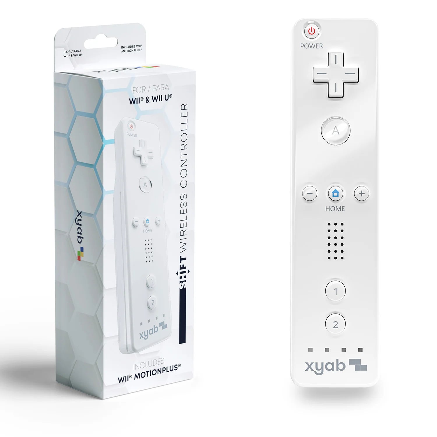 Wireless Remote Controller w/ Motion Plus for Wii / Wii U - White