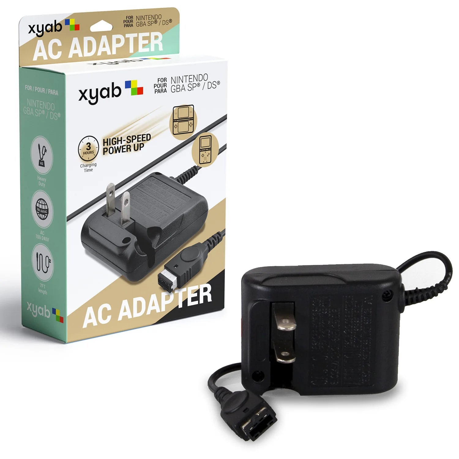 AC Adapter Charger for Game Boy Advance GBA SP, Nintendo DS