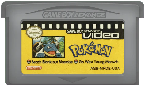 Pokemon Beach Blank-Out Blastoise and Go West Young Meowth - Game Boy Advance Video