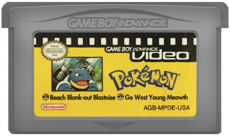 Pokemon Beach Blank-Out Blastoise and Go West Young Meowth - Game Boy Advance Video