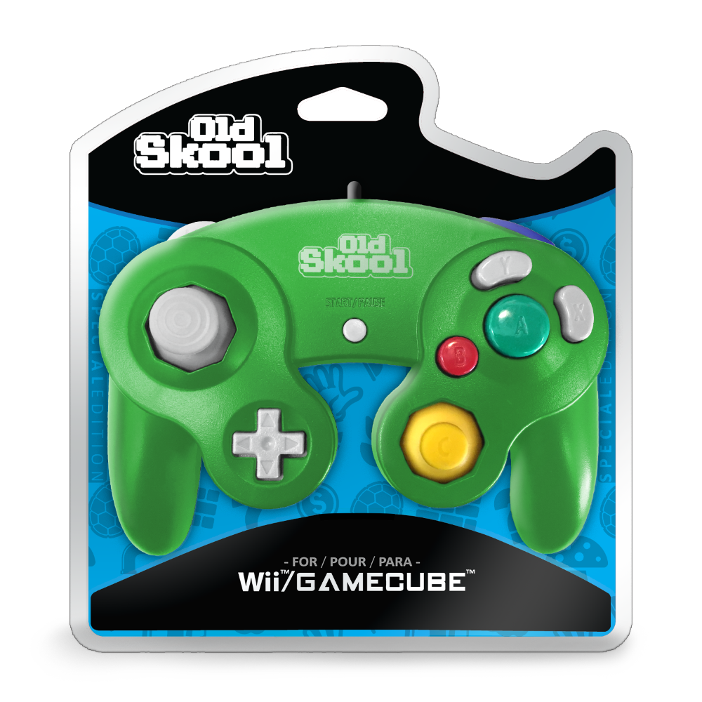 Wired Controller for Nintendo GameCube / Wii - Green/Purple