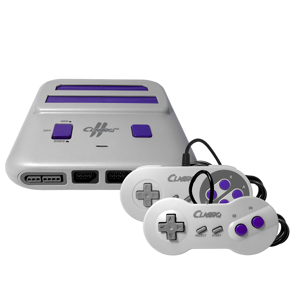 Old Skool Classiq 2 HD for NES / SNES  - Gray/Purple