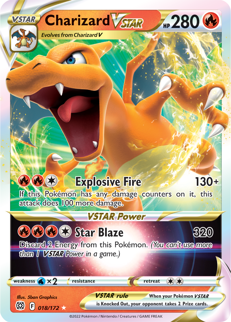 Charizard VSTAR (018/172) [SWSH09: Brilliant Stars]