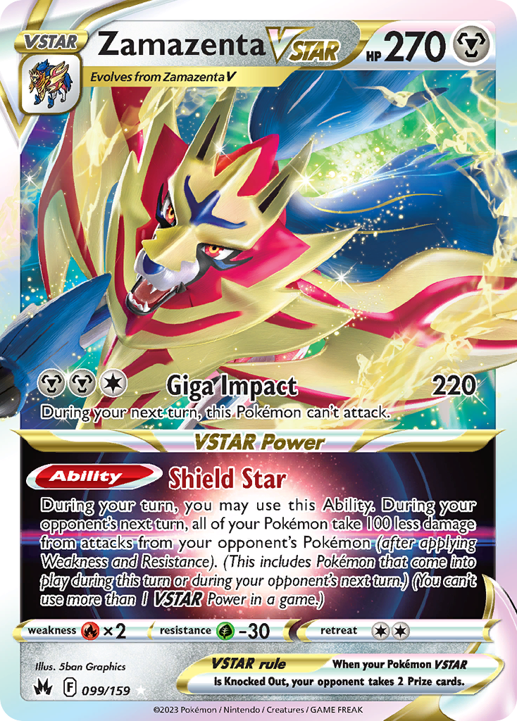 Zamazenta VSTAR (099/159) [SWSH: Crown Zenith]