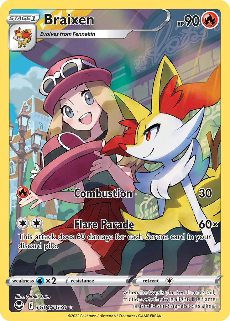 Braixen (TG01/TG30) [SWSH12: Silver Tempest Trainer Gallery]