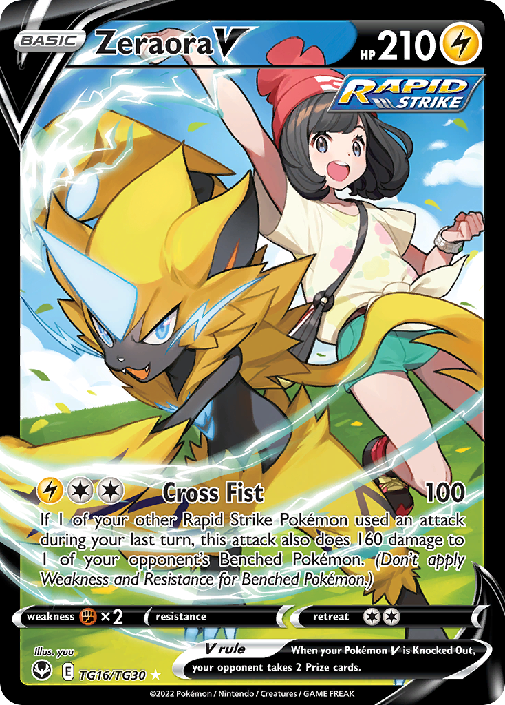 Zeraora V (TG16/TG30) [SWSH12: Silver Tempest Trainer Gallery]