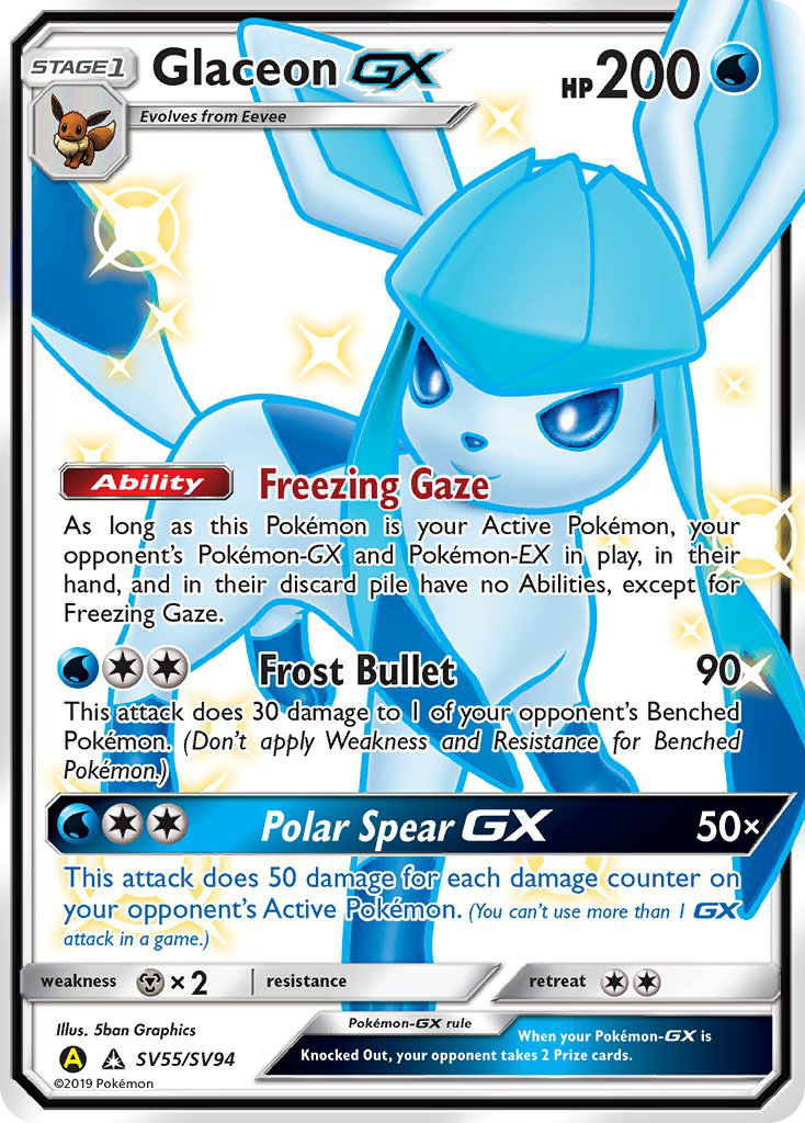 Glaceon GX (SV55/SV94) [Hidden Fates: Shiny Vault]