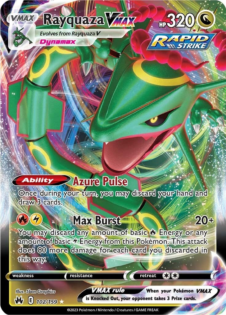 Rayquaza VMAX (102) (102/159) [SWSH: Crown Zenith]
