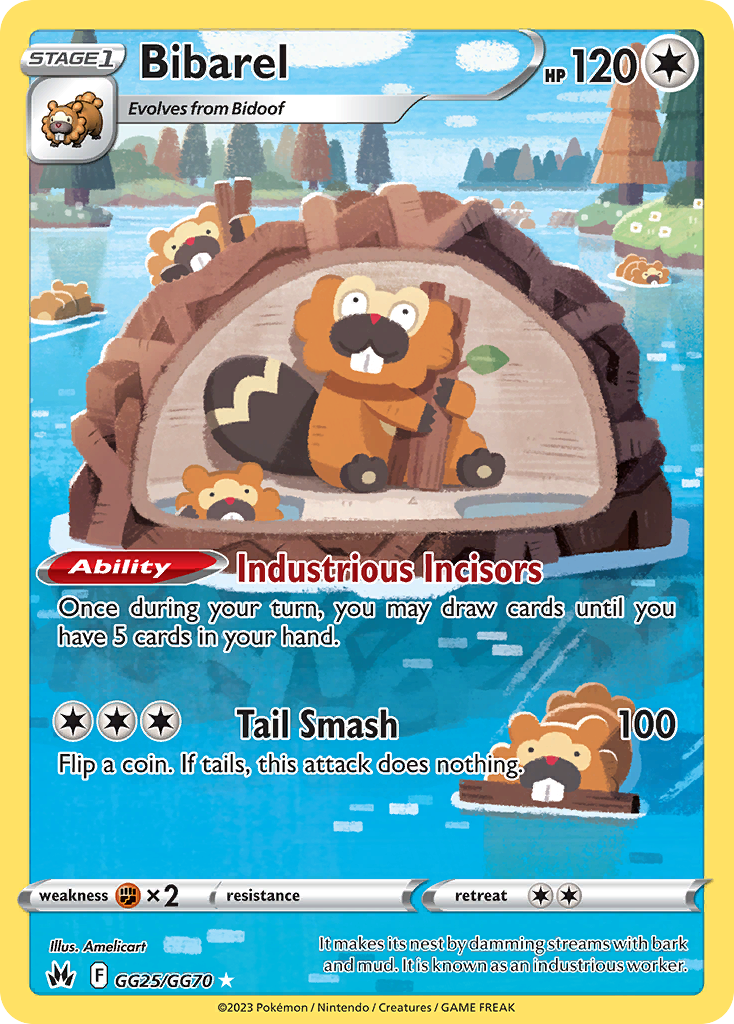 Bibarel (GG25/GG70) [SWSH: Crown Zenith: Galarian Gallery]