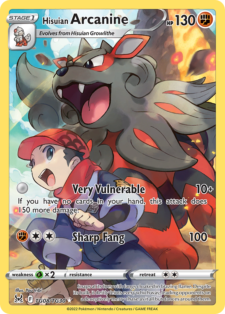 Hisuian Arcanine (TG08/TG30) [SWSH11: Lost Origin Trainer Gallery]