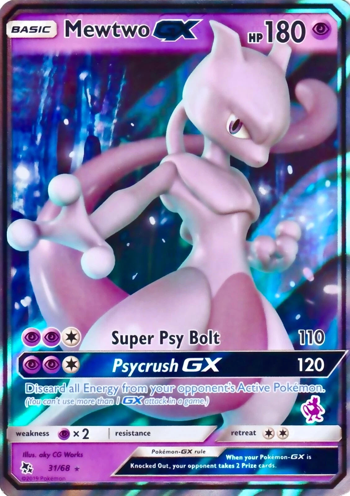 Mewtwo GX (31/68) [Hidden Fates]