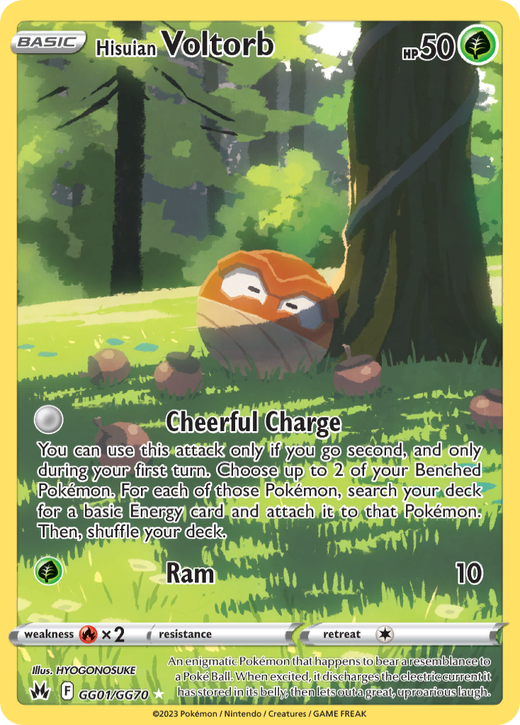 Hisuian Voltorb (GG01/GG70) [SWSH: Crown Zenith: Galarian Gallery]