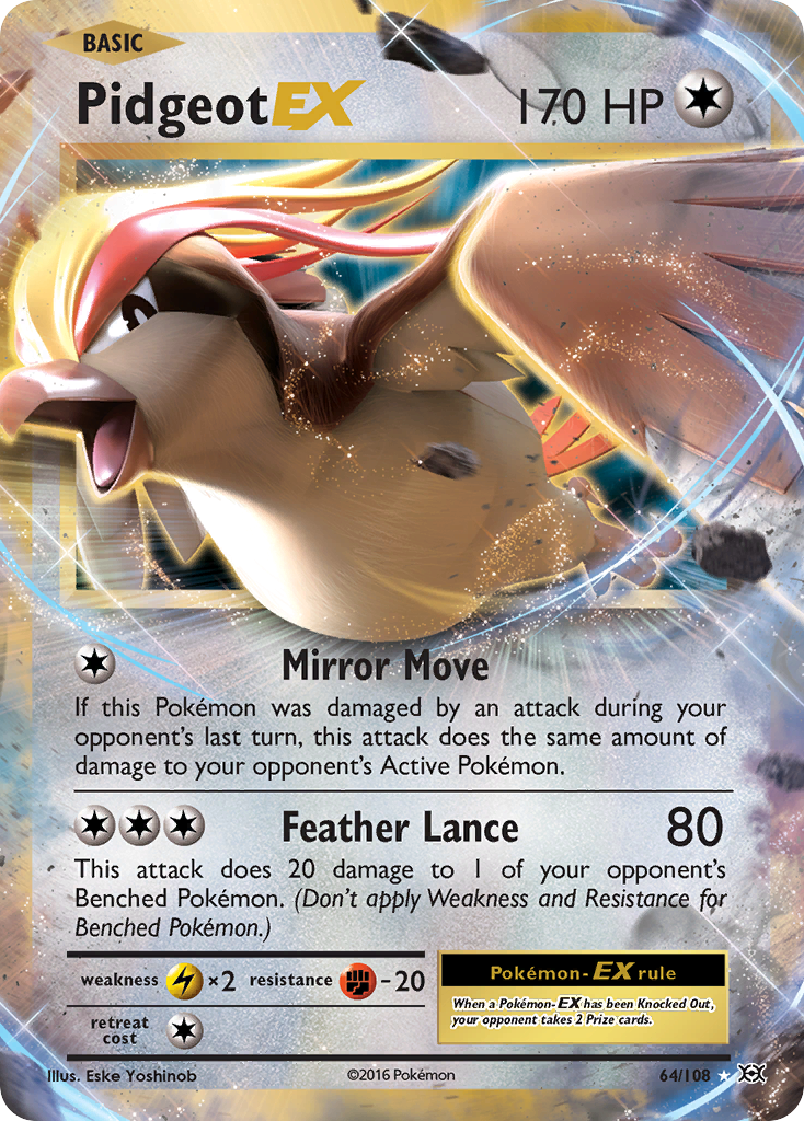 Pidgeot EX (64/108) [XY - Evolutions]