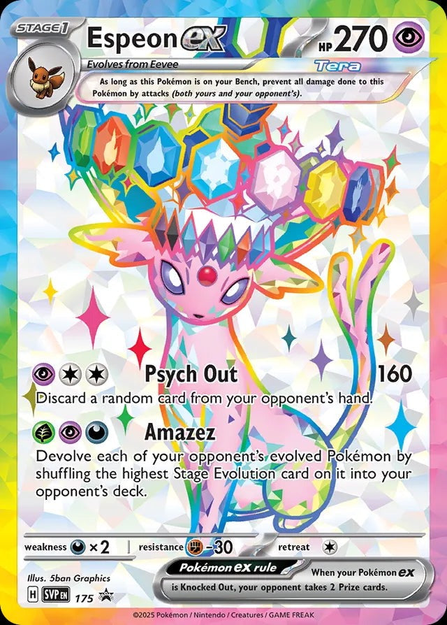 Espeon ex - 175 (SVP 175) [SV: Scarlet & Violet Promo Cards]