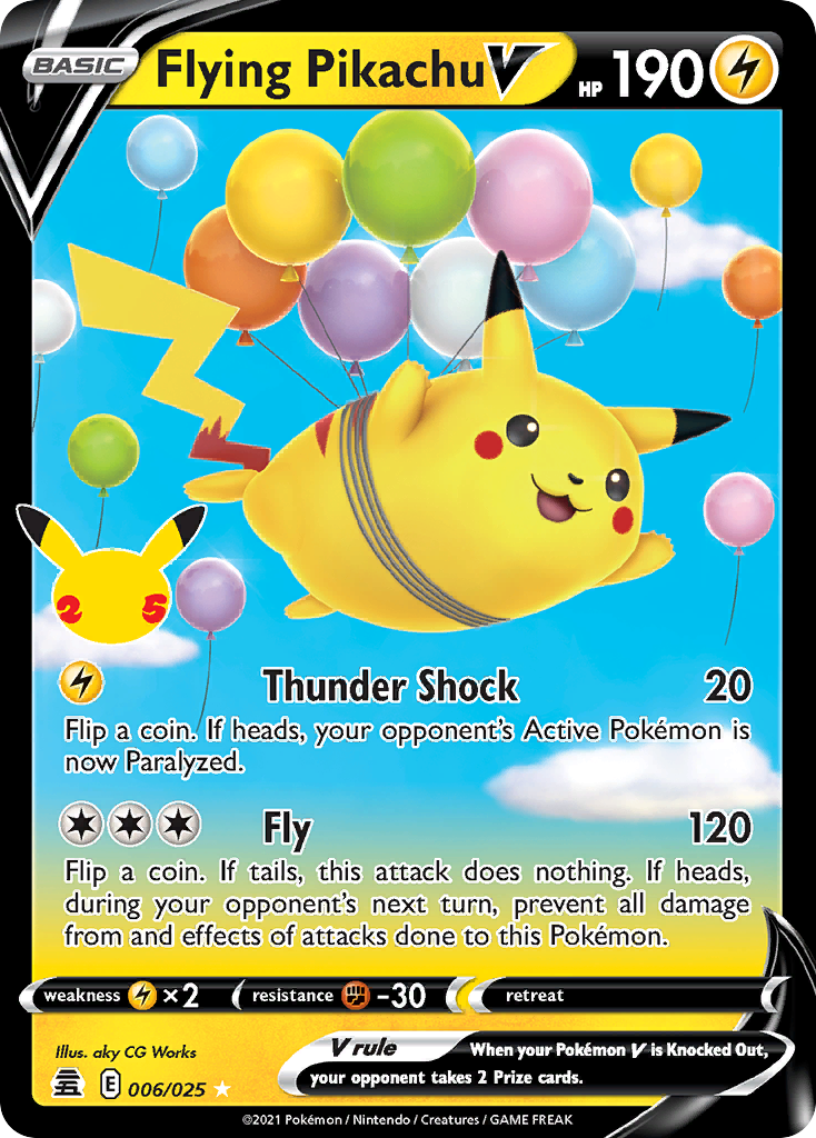 Flying Pikachu V (006/025) [Celebrations]