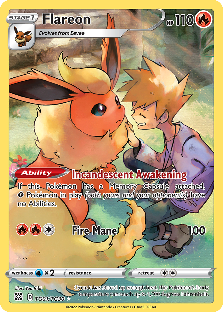 Flareon (TG01/TG30) [SWSH09: Brilliant Stars Trainer Gallery]