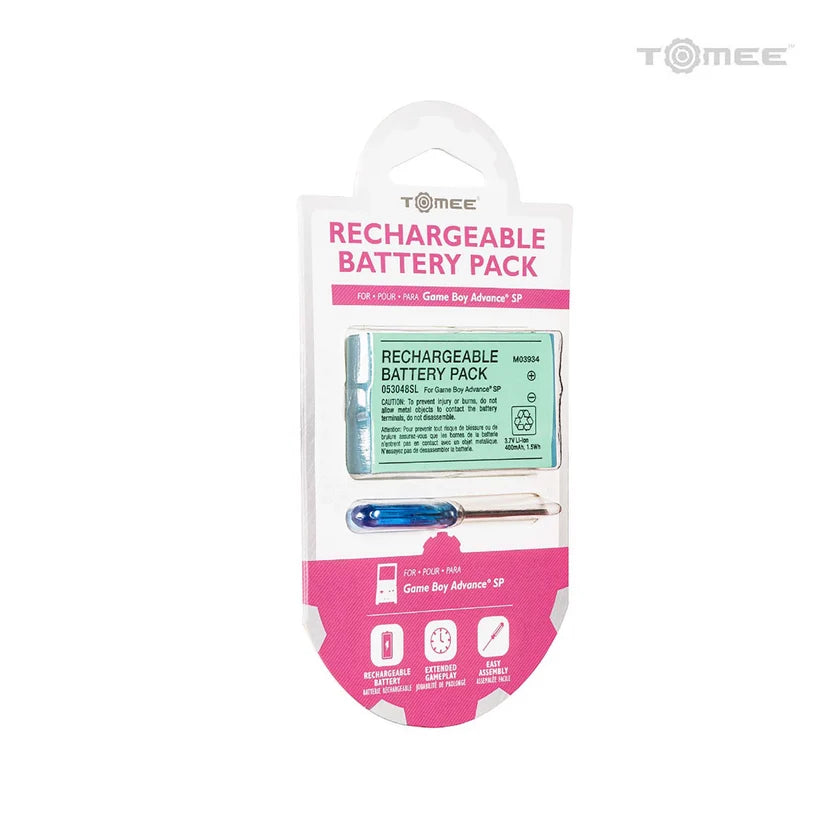 Rechargeable Battery Pack for Game Boy Advance SP