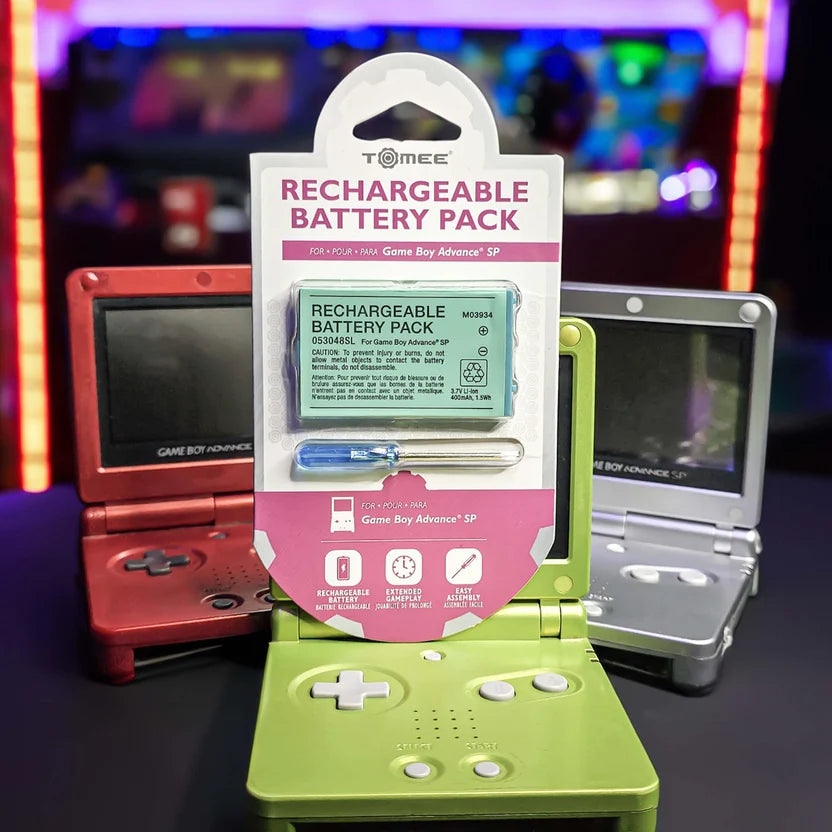 Rechargeable Battery Pack for Game Boy Advance SP