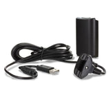 Charge Cable + Rechargeable Battery for Xbox 360 Wireless Controller