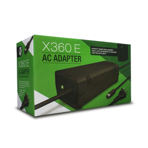 X360 E AC adapter packaging on a white background